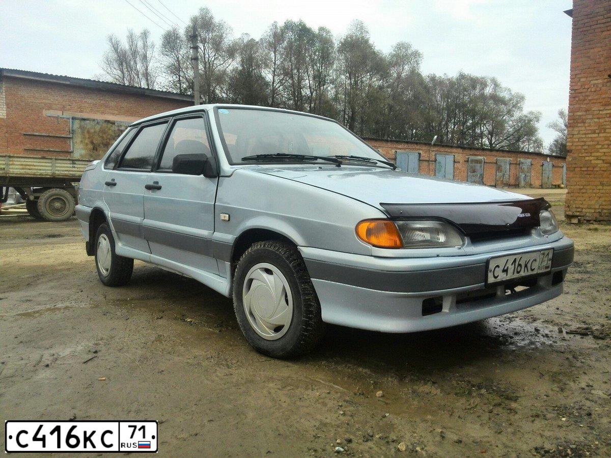 Фото автомобиля LADA 2115 SAMARA, 2004 — госномер С416КС71. Цвет: Серебристо-Желтый