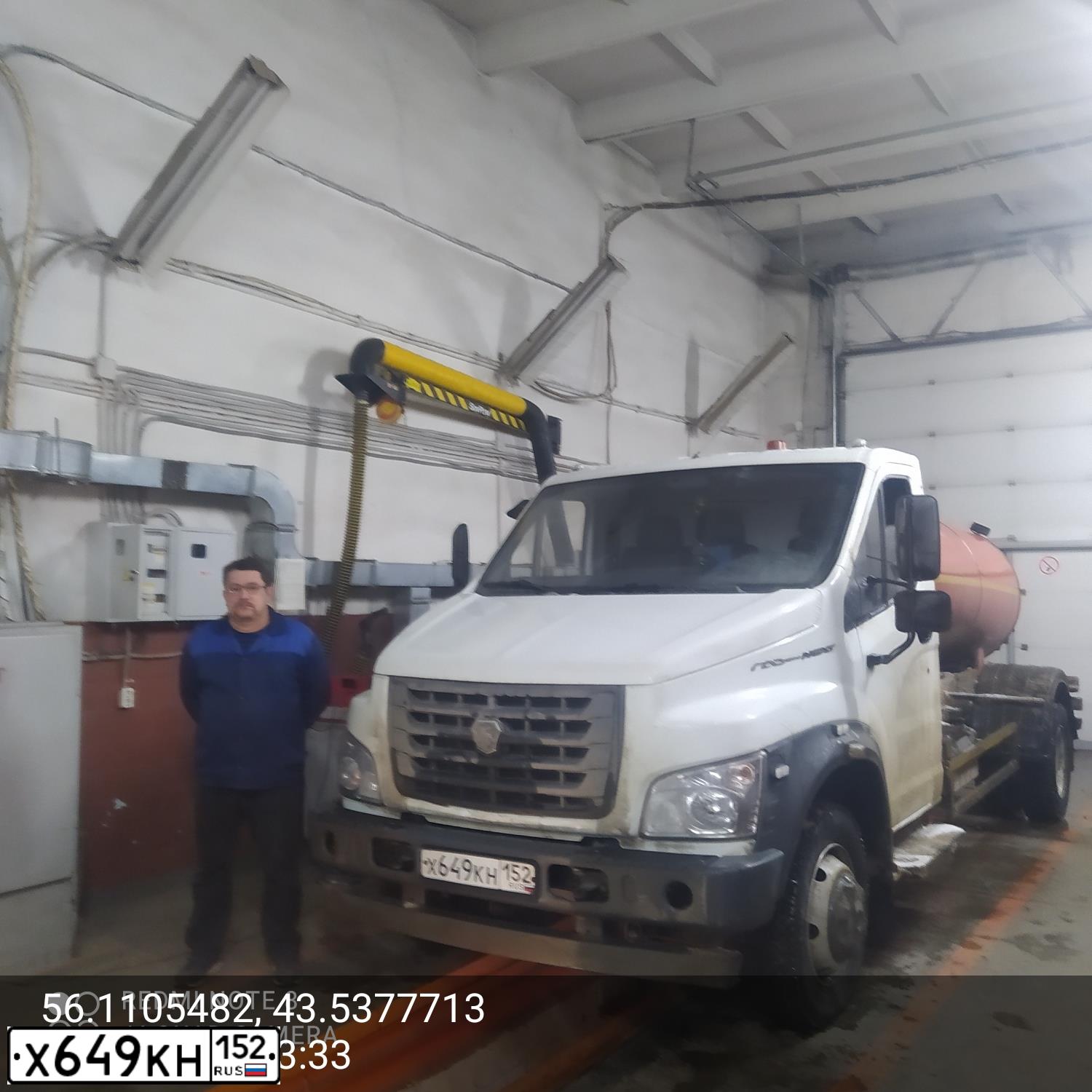 Фото автомобиля GAZ Z GAZON NEXT, 2019 — госномер Х649КН152. Цвет: Белый