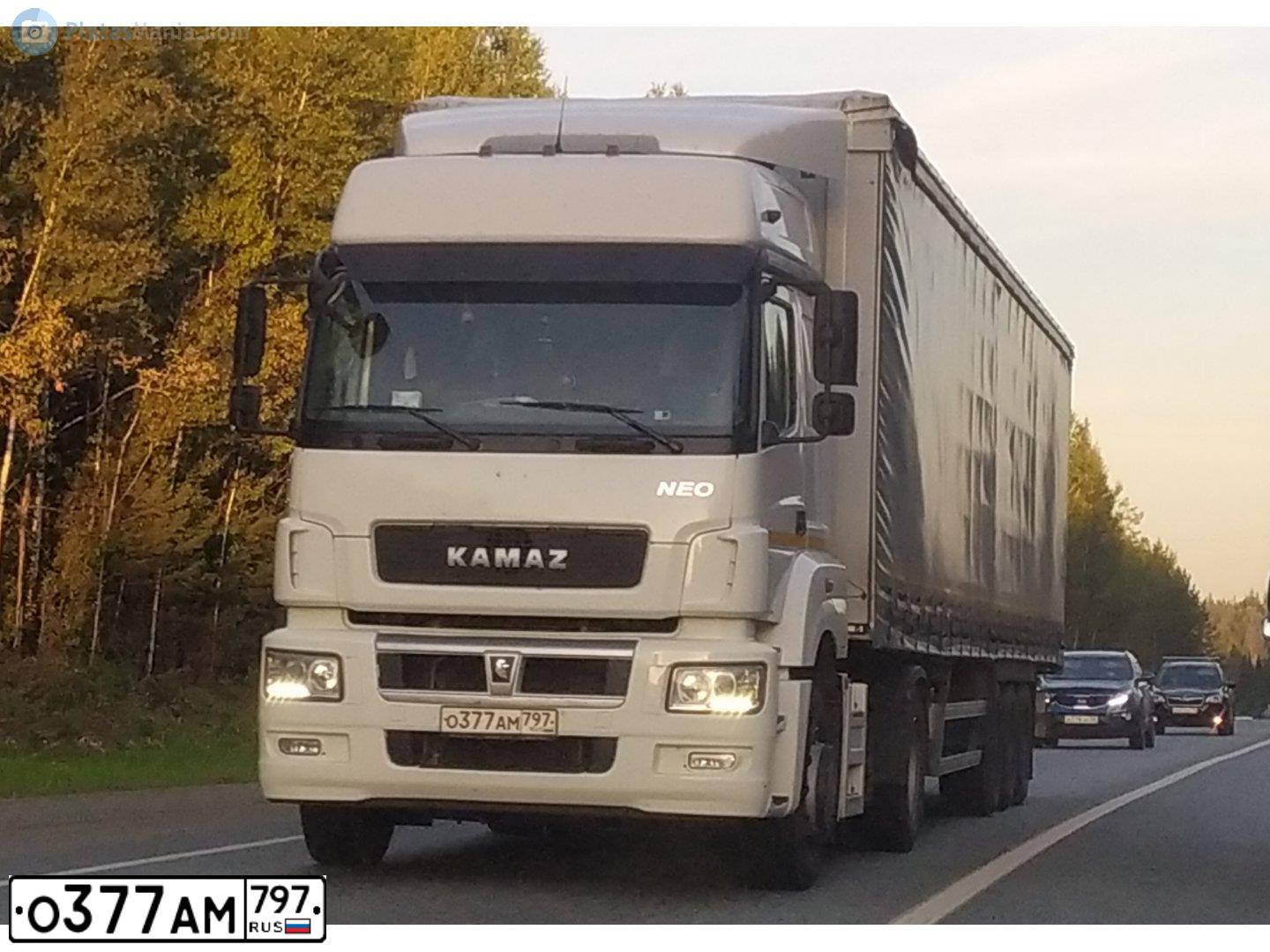 Фото автомобиля KAMAZ 5490 /4X2/, 2020 — госномер О377АМ797. Цвет: Белый