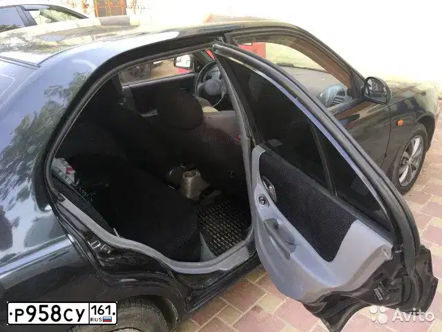 Фото автомобиля TAGAZ ACCENT, 2009 — госномер Р958СУ161. Цвет: ЧЕРНЫЙ