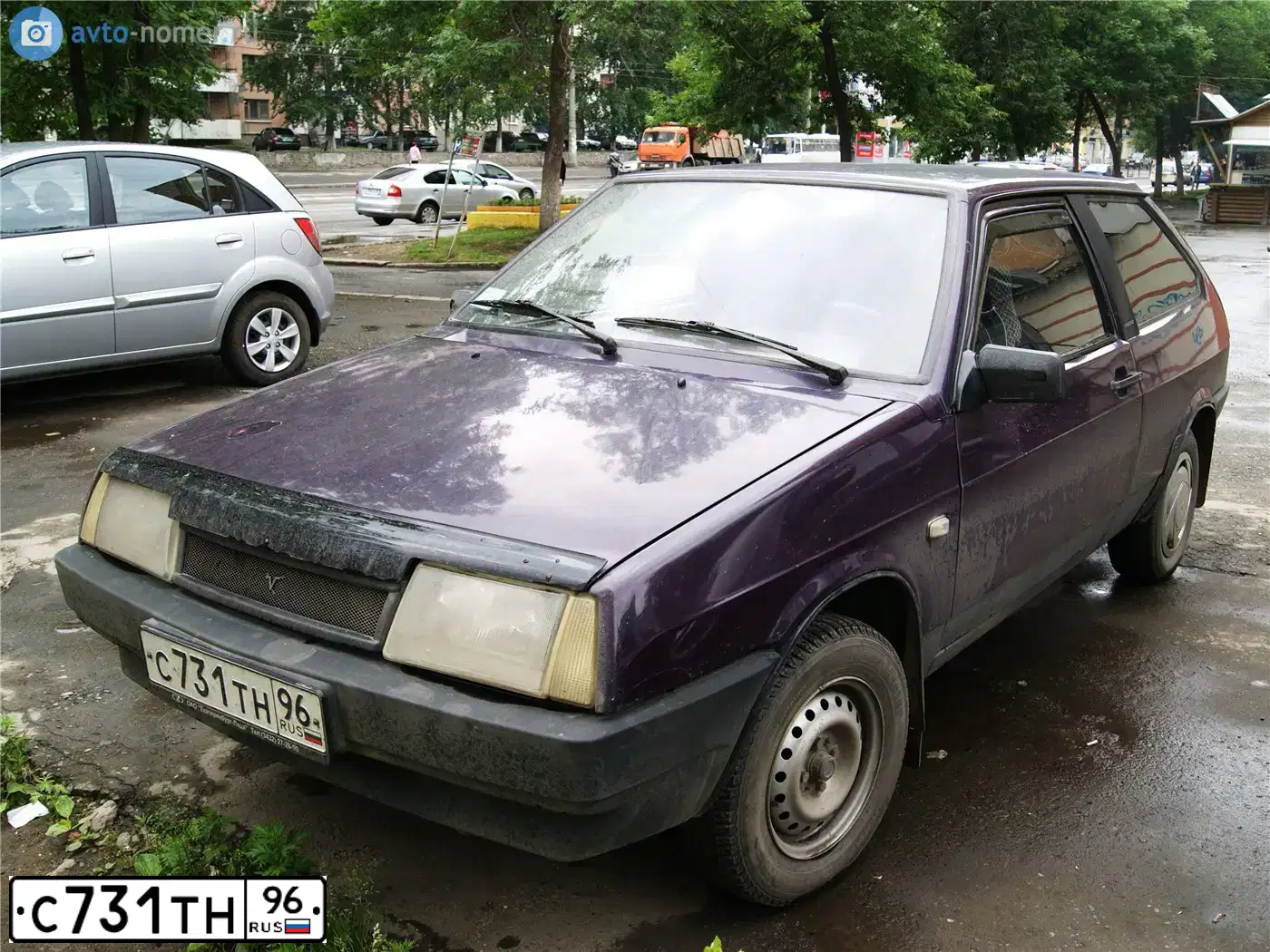 Фото автомобиля ВАЗ21083, 1999 — госномер Р666НС66. Цвет: ФИОЛЕТОВЫЙ