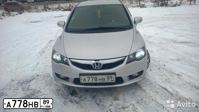 Фото автомобиля HONDA CIVIC, 2009 — госномер А238ВС774. Цвет: Серебристый