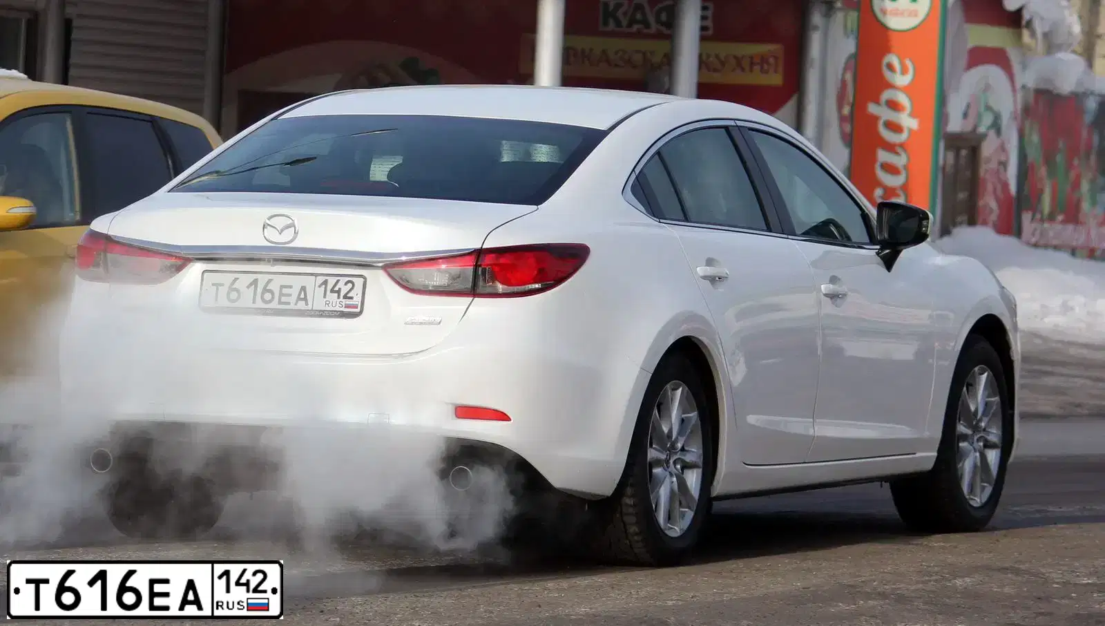 Фото автомобиля MAZDA 6, 2019 — госномер С784УВ70. Цвет: БЕЛЫЙ ПЕРЛАМУТР