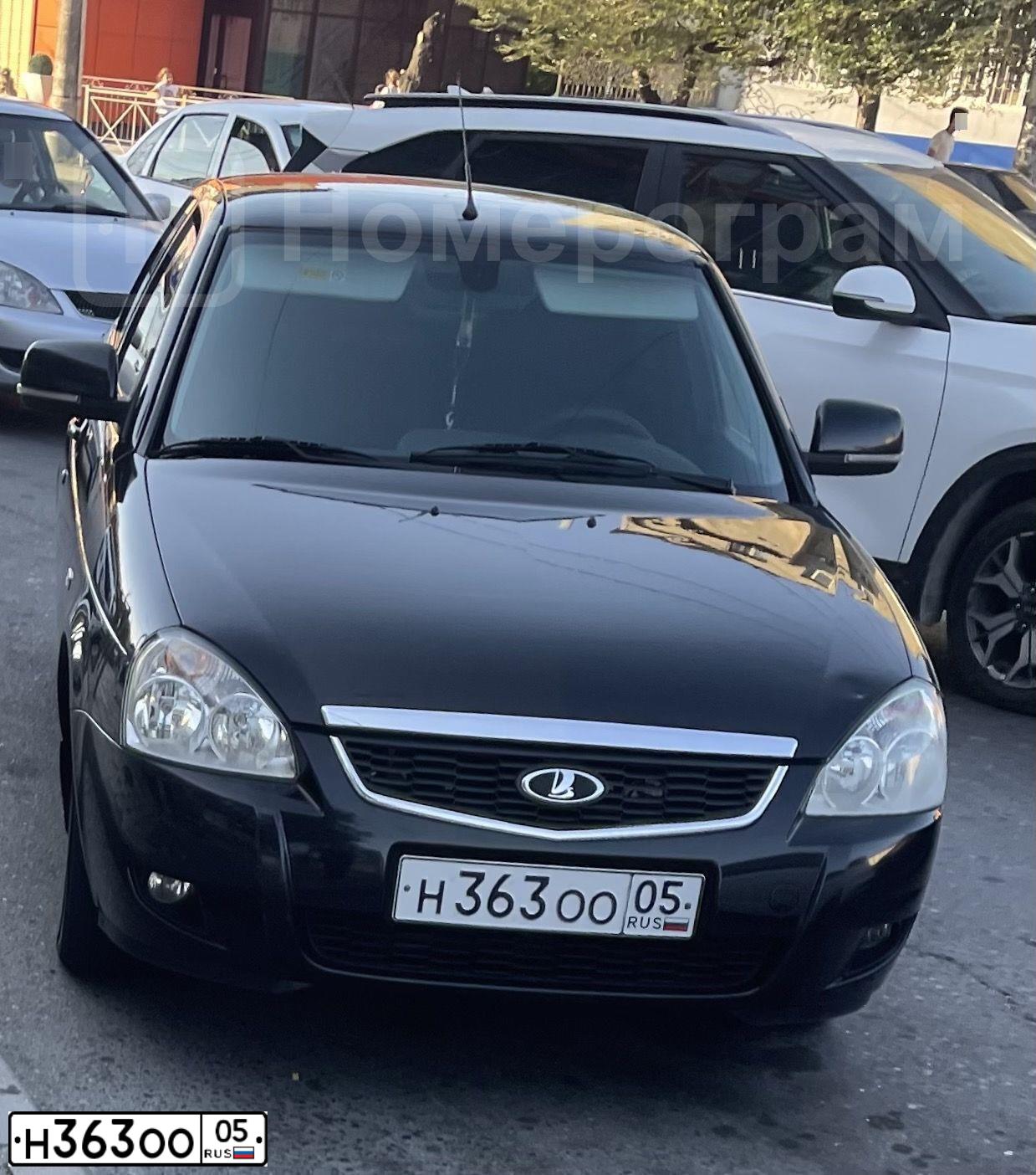 Фото автомобиля LADA PRIORA, 2015 — госномер Т787ТА05. Цвет: ЧЕРНЫЙ