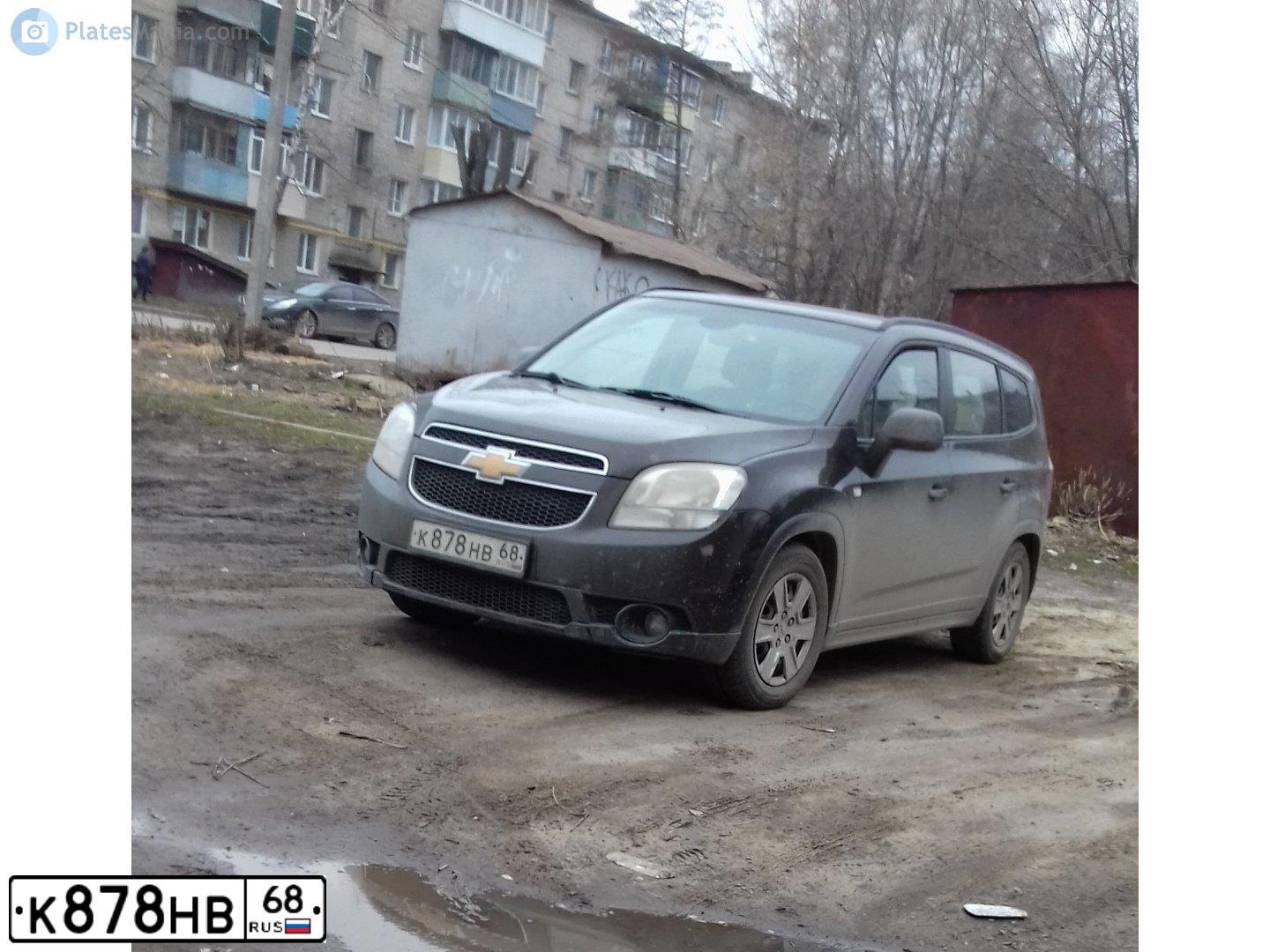 Фото автомобиля CHEVROLET LACETTI, 2007 — госномер Н955СА68. Цвет: СЕРЕБРИСТЫЙ