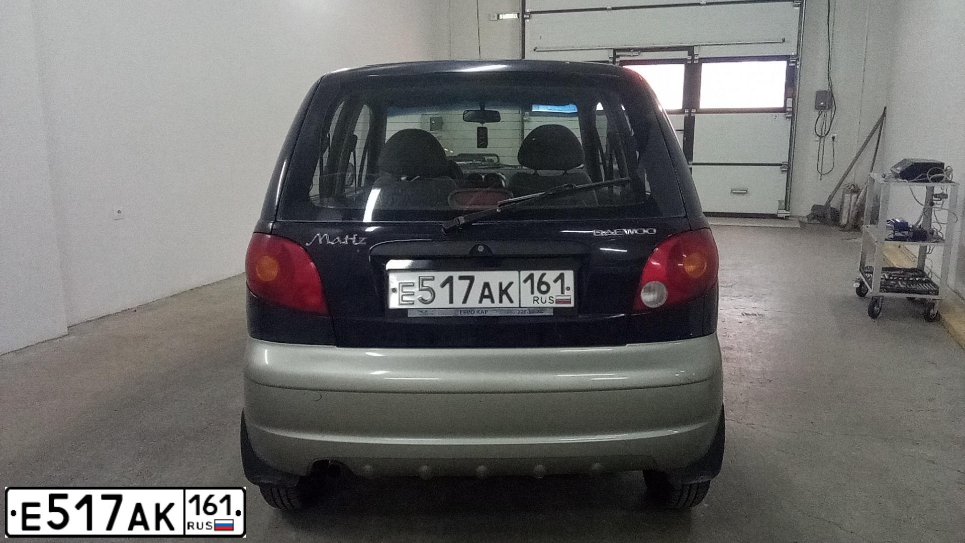 Фото автомобиля DAEWOO MATIZ, 2007 — госномер Е517АК161. Цвет: ТЕМНО-СИНИЙ