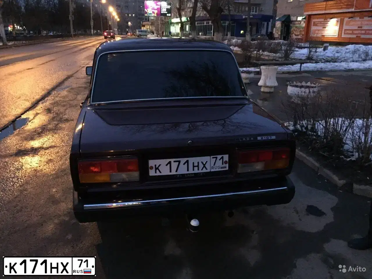 Фото автомобиля LADA 2107, 2007 — госномер Р321УХ71. Цвет: ТЕМНО - ВИШНЕВЫЙ