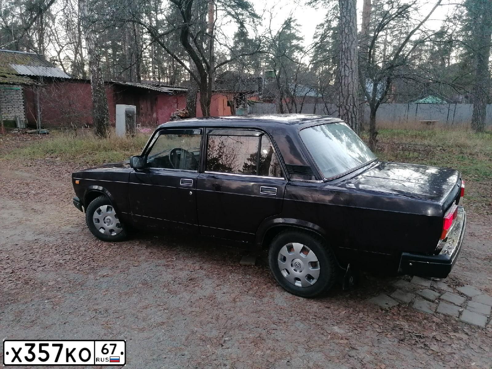 Фото автомобиля LADA 2107, 2008 — госномер М100ВС797. Цвет: Коричневый