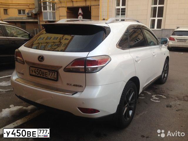 Фото автомобиля LEXUS RX, 2012 — госномер У450ВЕ777. Цвет: БЕЛЫЙ