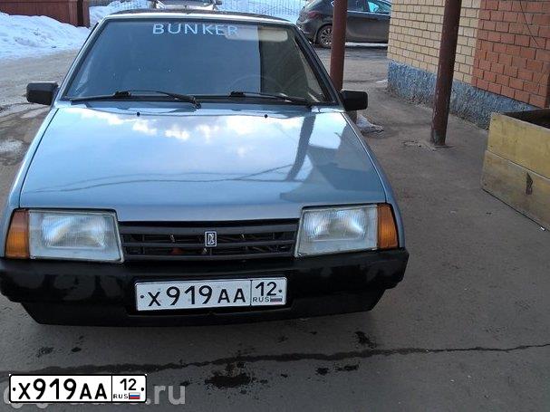 Фото автомобиля LADA 2109 SAMARA, 2002 — госномер Х919АА12. Цвет: ЗОЛОТИСТО-СЕРЫЙ