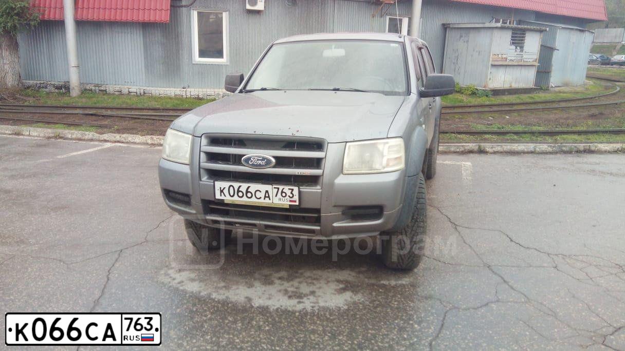 Фото автомобиля FORD RANGER, 2008 — госномер К066СА763. Цвет: СЕРЫЙ