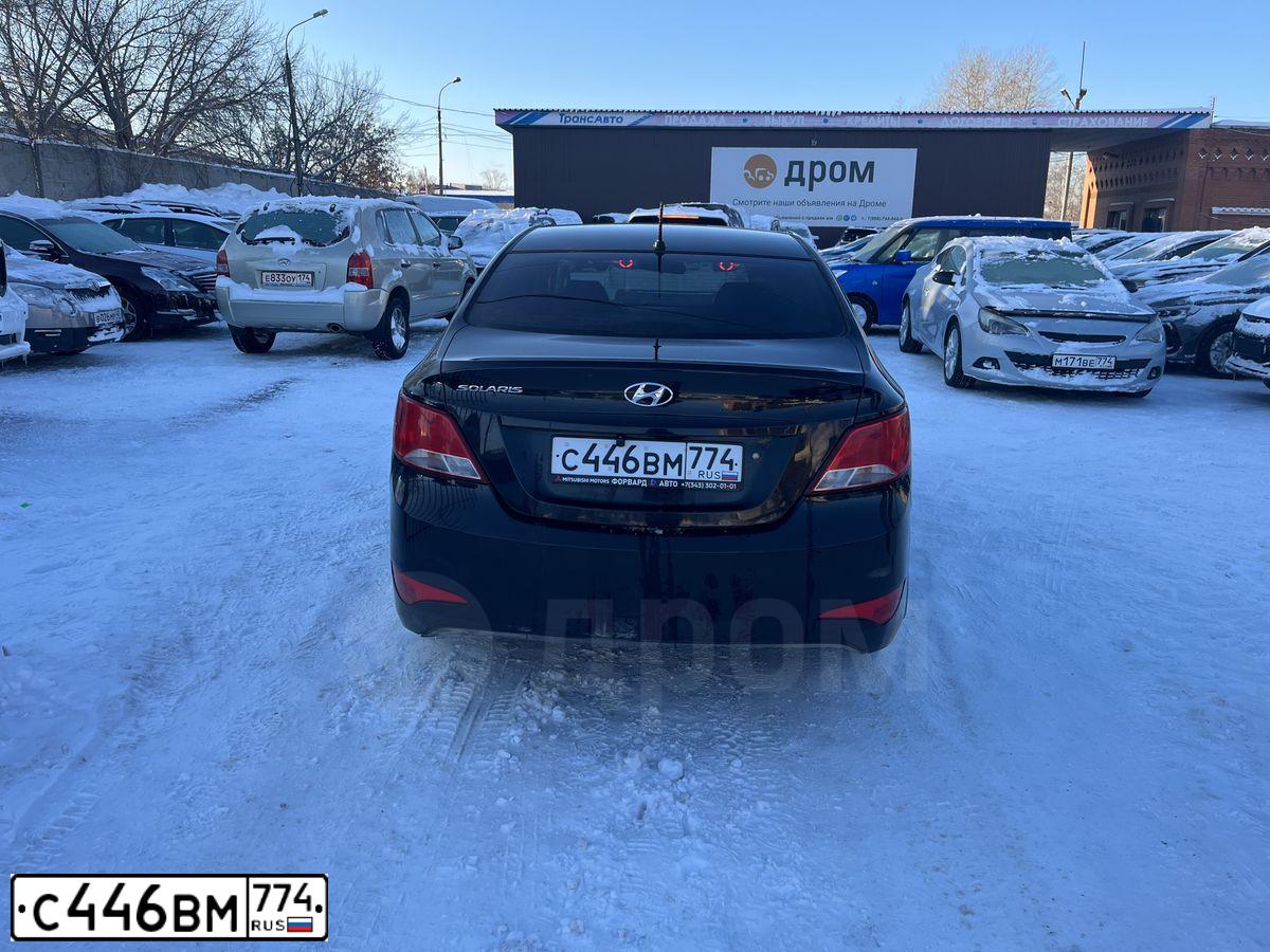 Фото автомобиля HYUNDAI SOLARIS, 2016 — госномер В204КО774. Цвет: ЧЕРНЫЙ