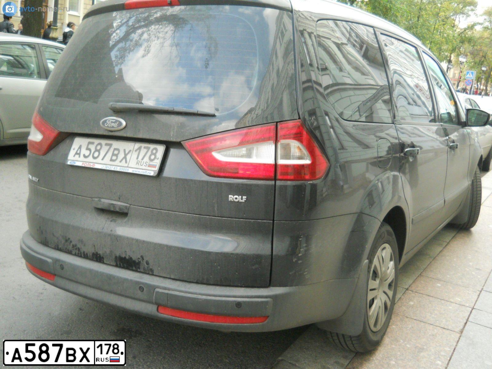 Фото автомобиля FORD GALAXY, 2010 — госномер В034УК147. Цвет: ЧЕРНЫЙ