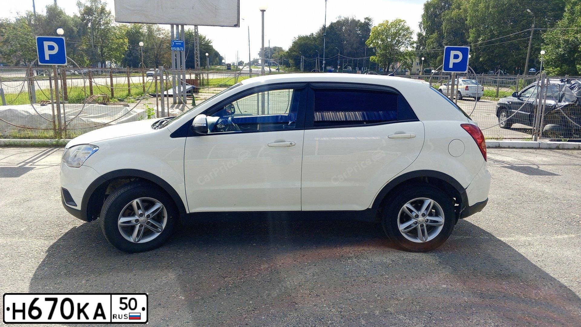 Фото автомобиля SSANGYONG ACTYON, 2013 — госномер О342РО29. Цвет: Белый