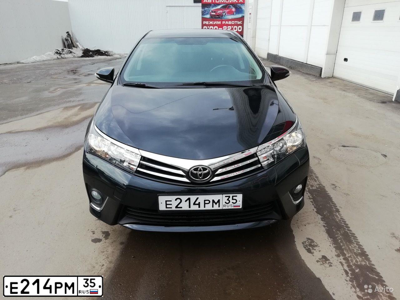 Фото автомобиля TOYOTA COROLLA, 2015 — госномер К582ВР35. Цвет: ТЕМНО-СЕРЫЙ