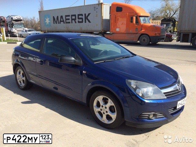Фото автомобиля OPEL ASTRA, 2006 — госномер О021КО123. Цвет: синий