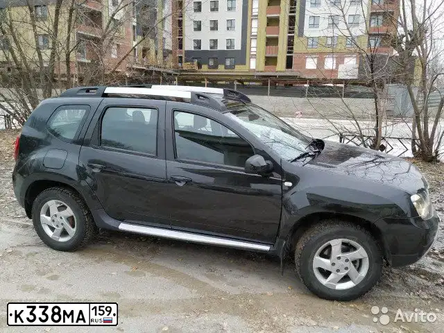 Фото автомобиля RENAULT DUSTER, 2015 — госномер М038РК43. Цвет: ЧЕРНЫЙ