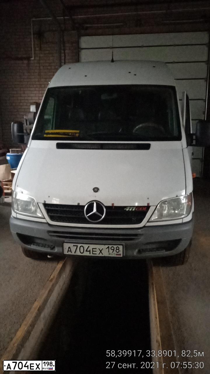 Фото автомобиля MERCEDES S SPRINTER, 2018 — госномер А346СА198. Цвет: БЕЛЫЙ