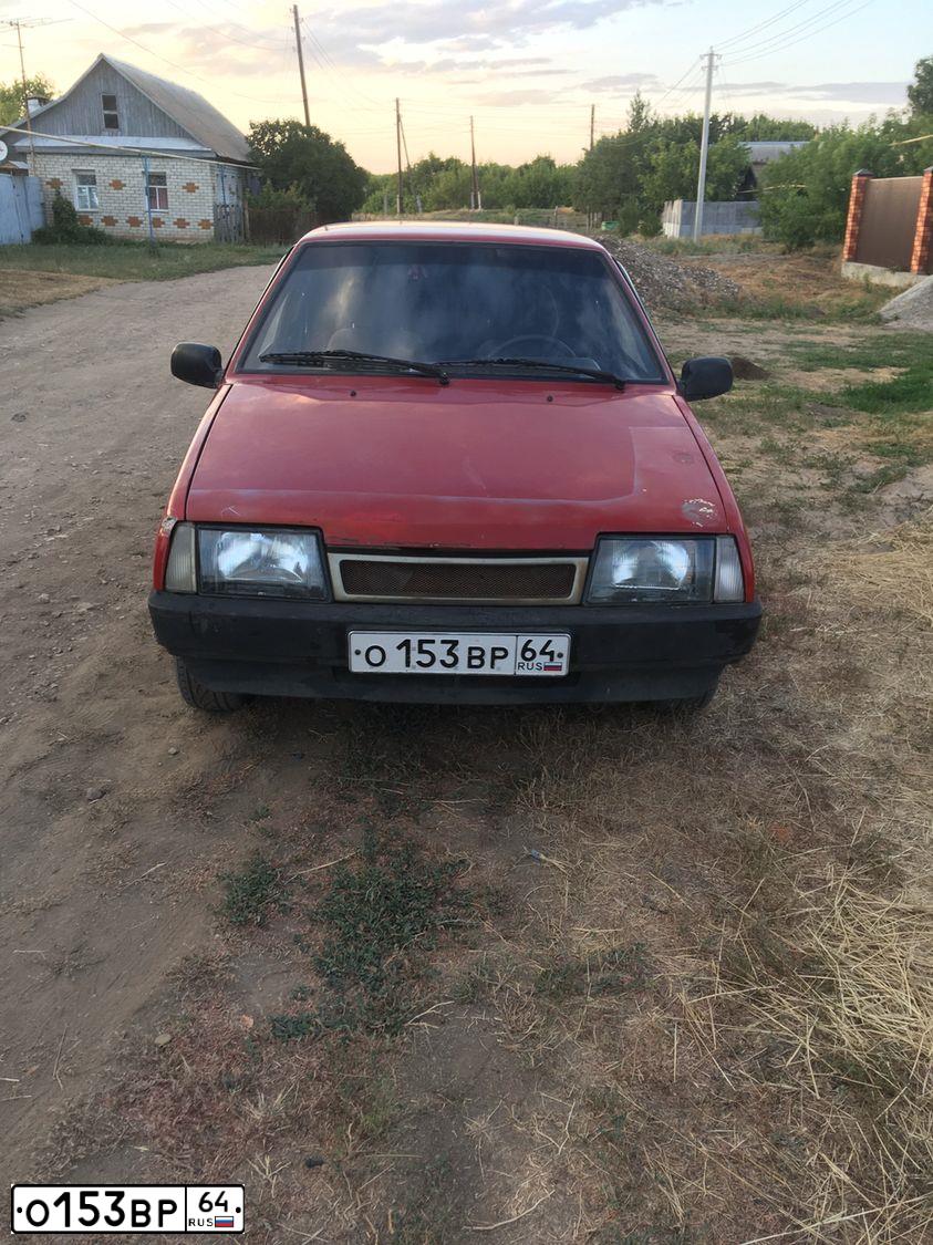 Фото автомобиля LADA 2109 SAMARA, 1996 — госномер О153ВР64. Цвет: ВИШНЕВЫЙ