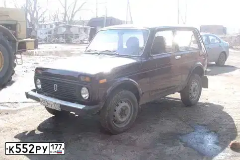 Фото автомобиля LADA 2121 NIVA, 2007 — госномер Р004СС71. Цвет: ТЕМНО-ВИШНЕВЫЙ