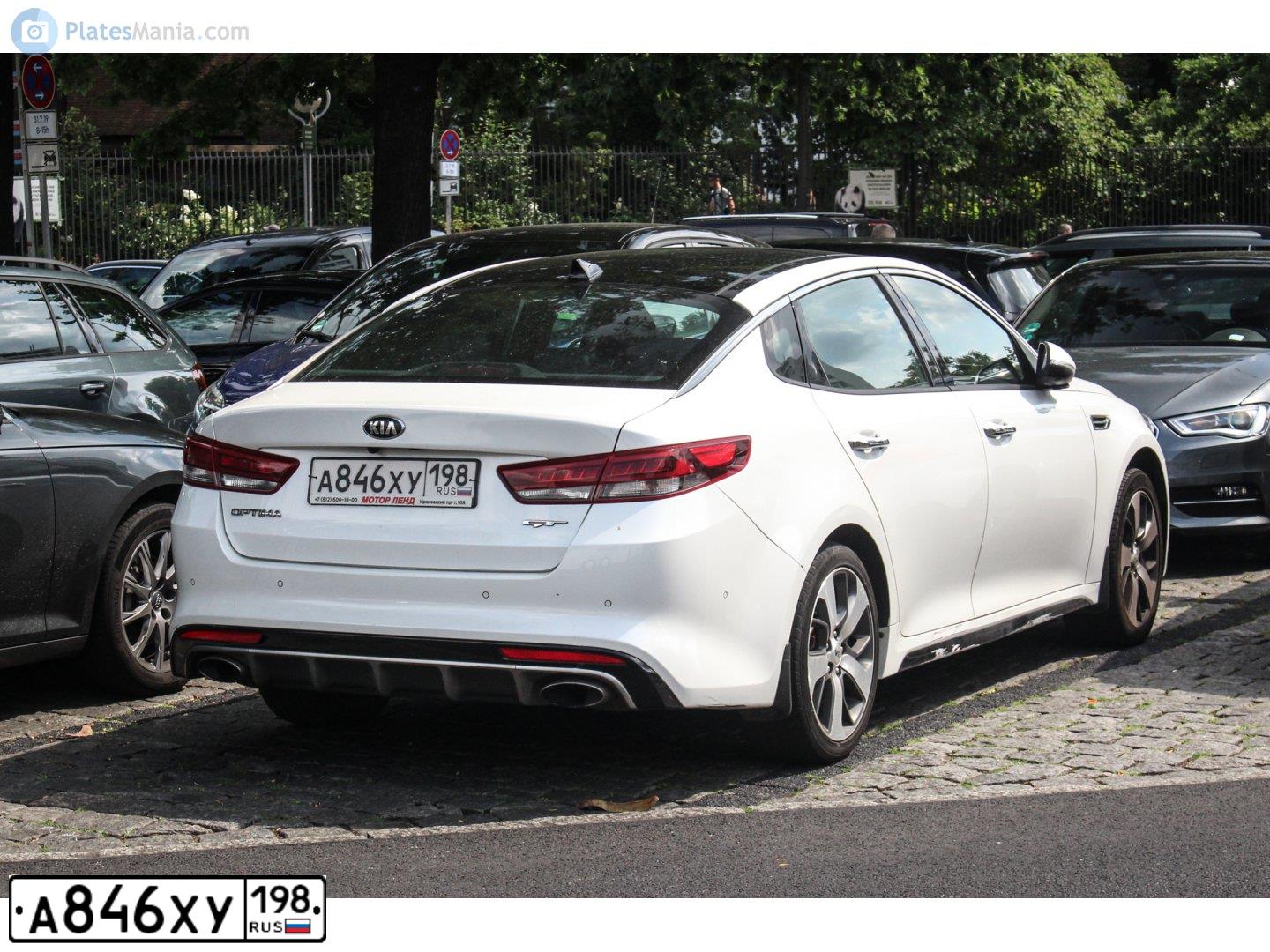 Фото автомобиля KIA MAGENTIS / OPTIMA, 2016 — госномер К820СР763. Цвет: Белый
