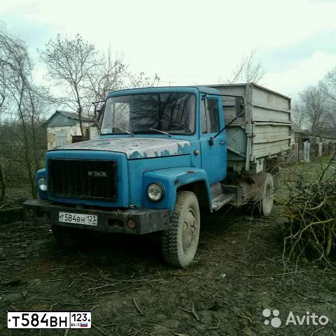 Фото автомобиля GAZ 3307, 1993 — госномер В043КХ23. Цвет: ГОЛУБОЙ
