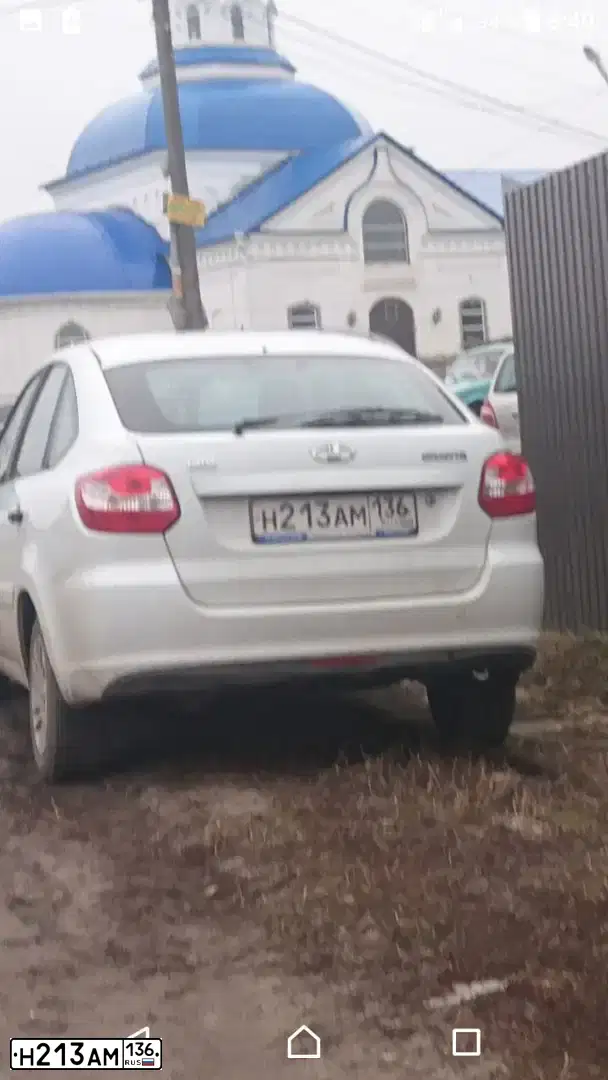 Фото автомобиля LADA 2191 GRANTA, 2016 — госномер Н213АМ136. Цвет: БЕЛЫЙ