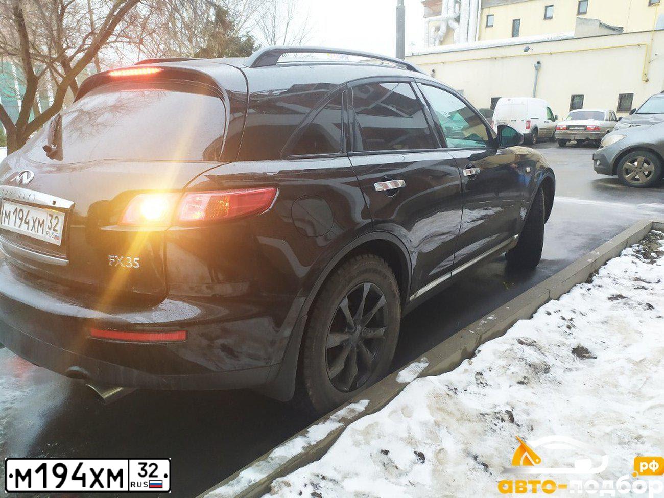 Фото автомобиля INFINITI QX70 /FX/, 2007 — госномер Н338ВТ15. Цвет: ЧЕРНЫЙ