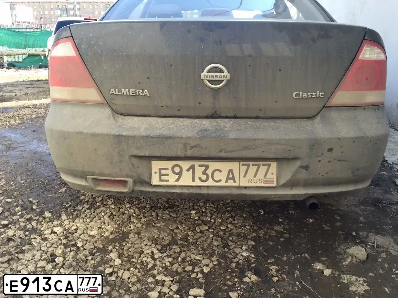 Фото автомобиля NISSAN ALMERA, 2006 — госномер Е913СА777. Цвет: ЧЕРНЫЙ