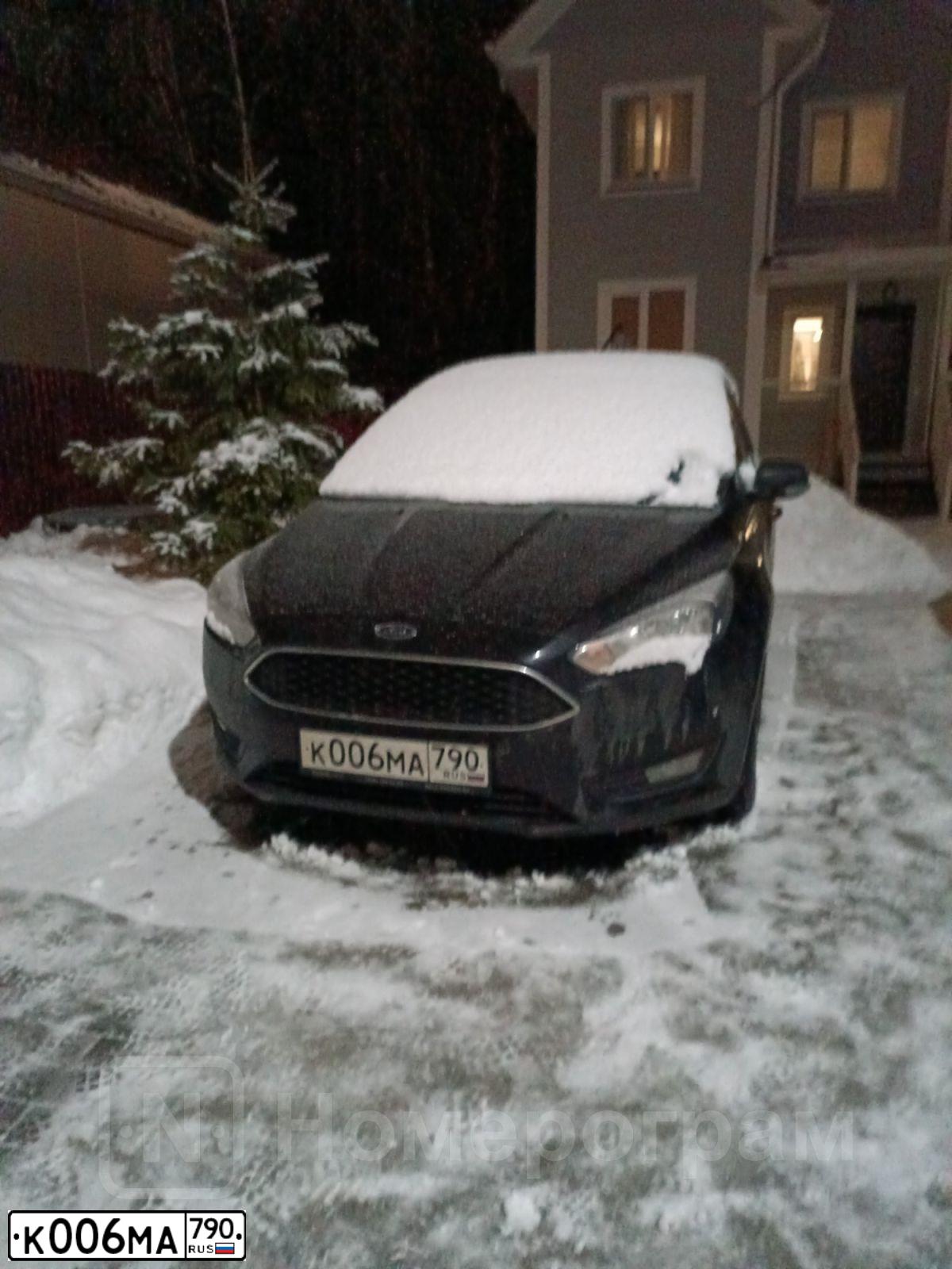 Фото автомобиля FORD FOCUS, 2016 — госномер К006МА790. Цвет: ЧЕРНЫЙ