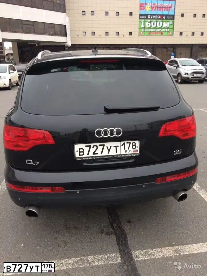Фото автомобиля AUDI Q7, 2007 — госномер О758ММ136. Цвет: ЧЕРНЫЙ