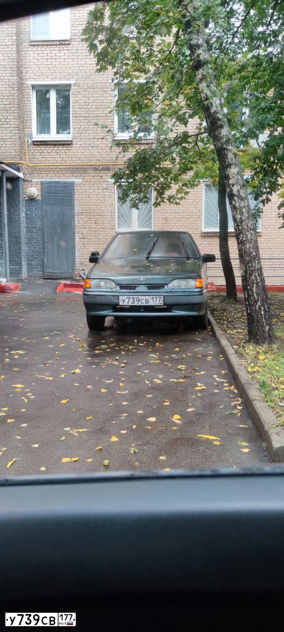 Фото автомобиля LADA 2114 SAMARA, 2007 — госномер У739СВ177. Цвет: сине-зеленый