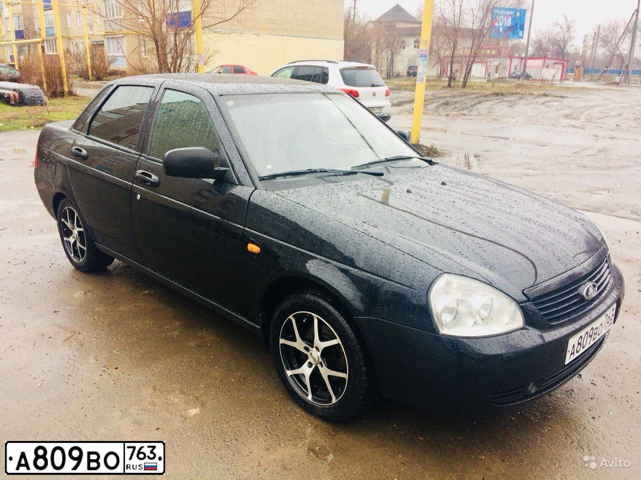 Фото автомобиля LADA 2170 PRIORA, 2009 — госномер А809ВО763. Цвет: ЧЕРНО-СИНИЙ