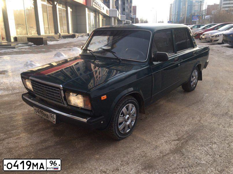 Фото автомобиля LADA 2107, 2009 — госномер Т863ТМ05. Цвет: Темно-зеленый