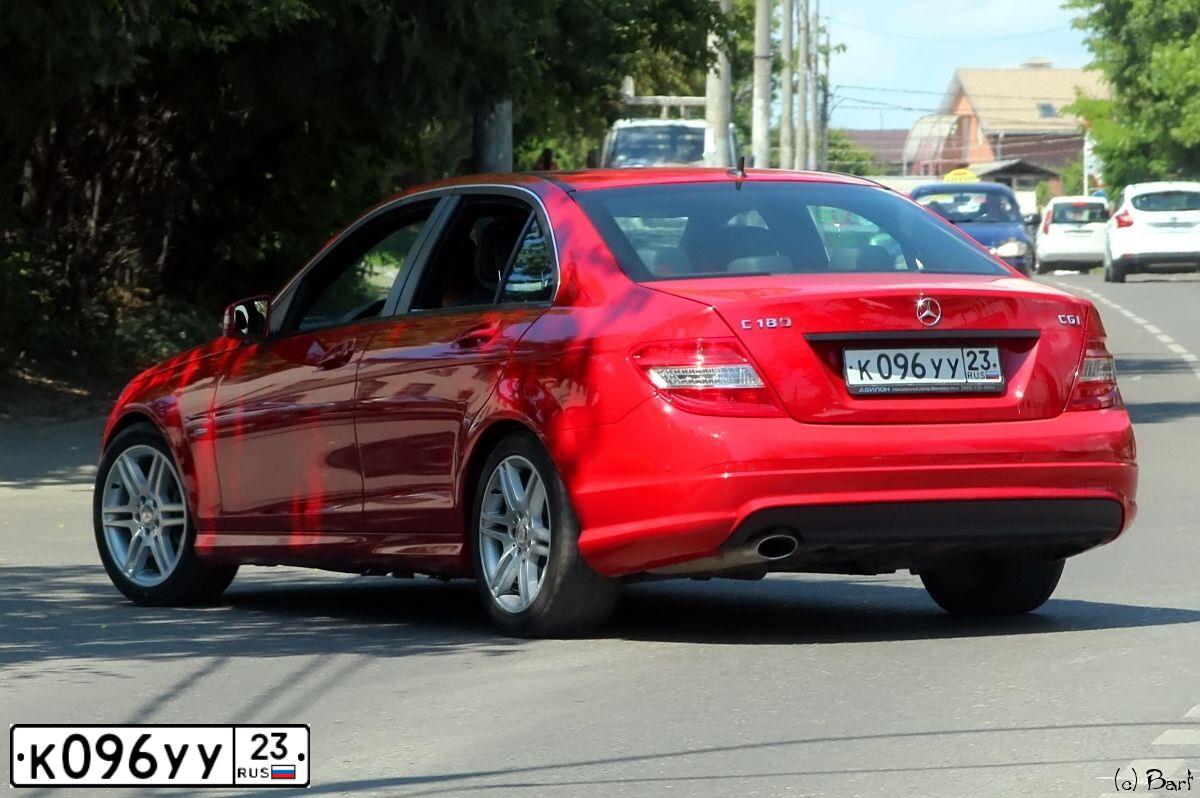 Фото автомобиля MERCEDES-BENZ C180, 2010 — госномер А099АХ181