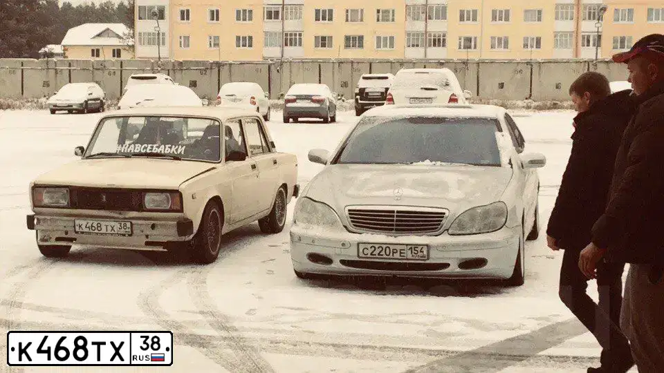 Фото автомобиля LADA 2105, 1996 — госномер К468ТХ38. Цвет: СВЕТЛО-БЕЖЕВЫЙ