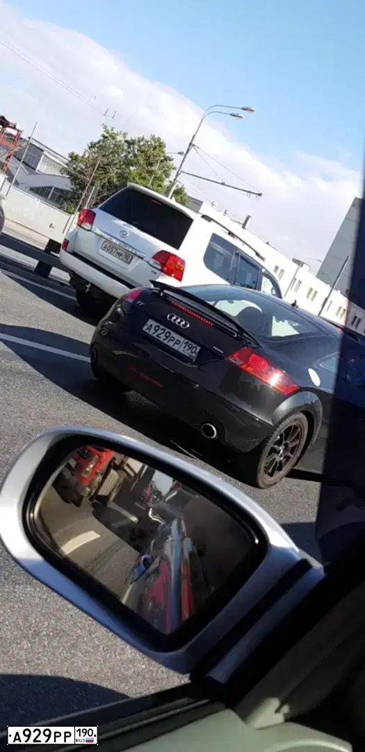 Фото автомобиля AUDI TT, 2007 — госномер А929РР190. Цвет: ЧЕРНЫЙ
