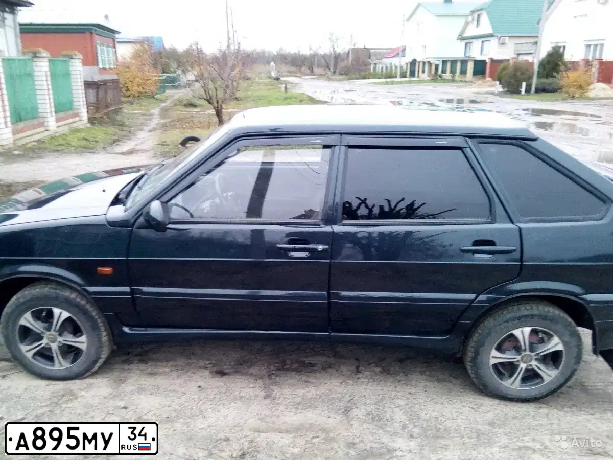 Фото автомобиля LADA 2114 SAMARA, 2007 — госномер А895МУ34. Цвет: ГРАФИТОВЫЙ МЕТАЛЛИК