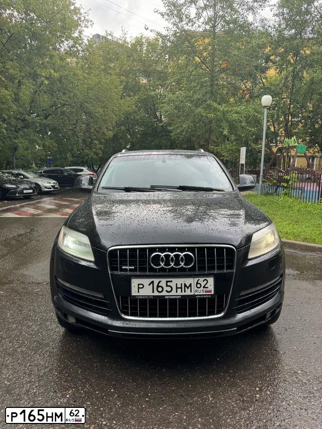Фото автомобиля AUDI Q7, 2006 — госномер Р165НМ62. Цвет: ЧЕРНЫЙ