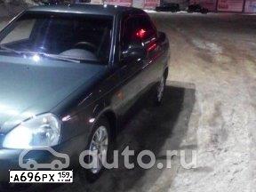 Фото автомобиля LADA PRIORA, 2011 — госномер Р579УА159. Цвет: Серо-сине-зеленый