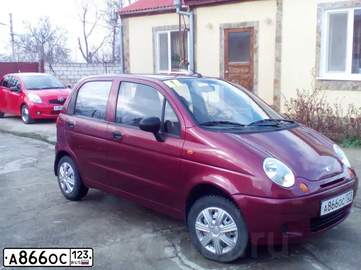 Фото автомобиля DAEWOO MATIZ, 2009 — госномер А866ОС123. Цвет: КРАСНЫЙ