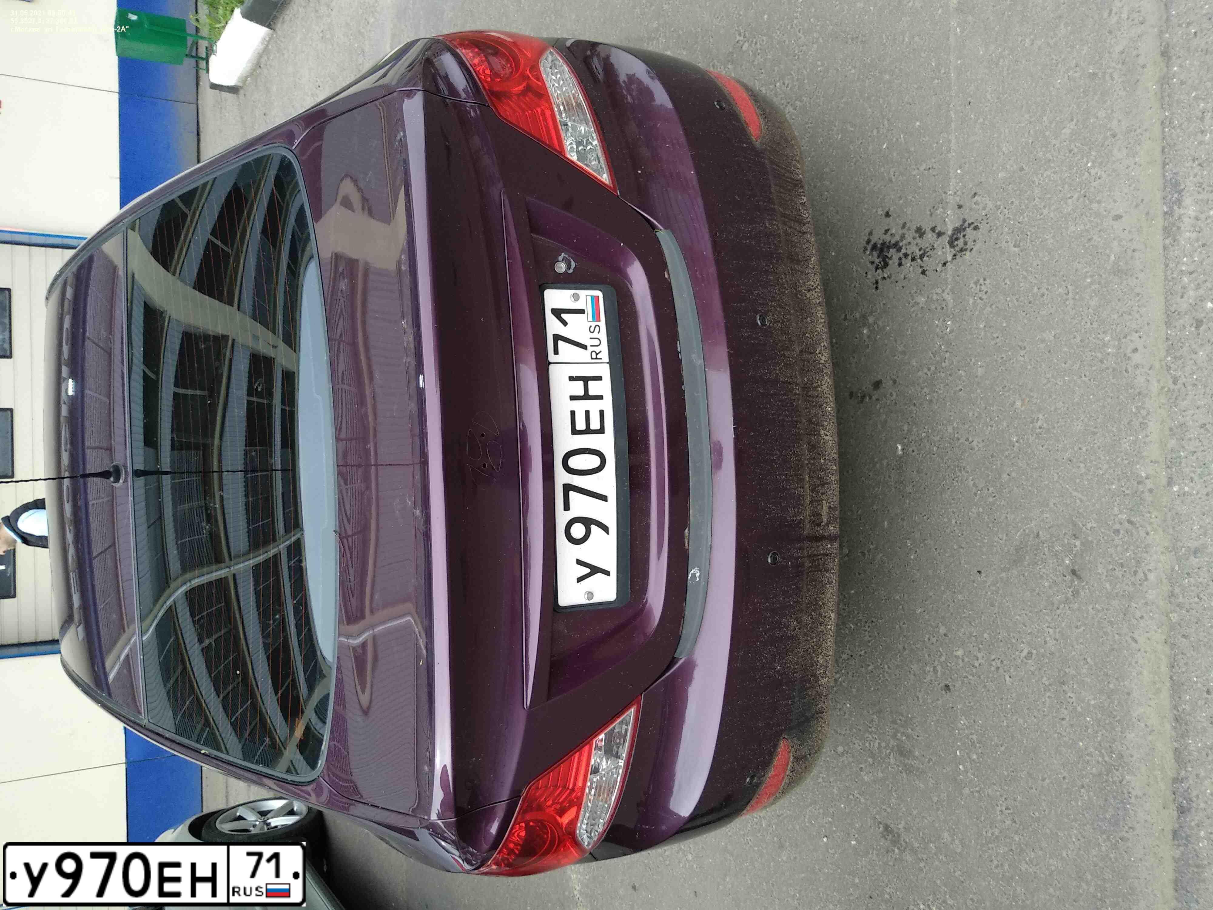 Фото автомобиля HYUNDAI SOLARIS, 2012 — госномер С860УМ799. Цвет: ФИОЛЕТОВЫЙ