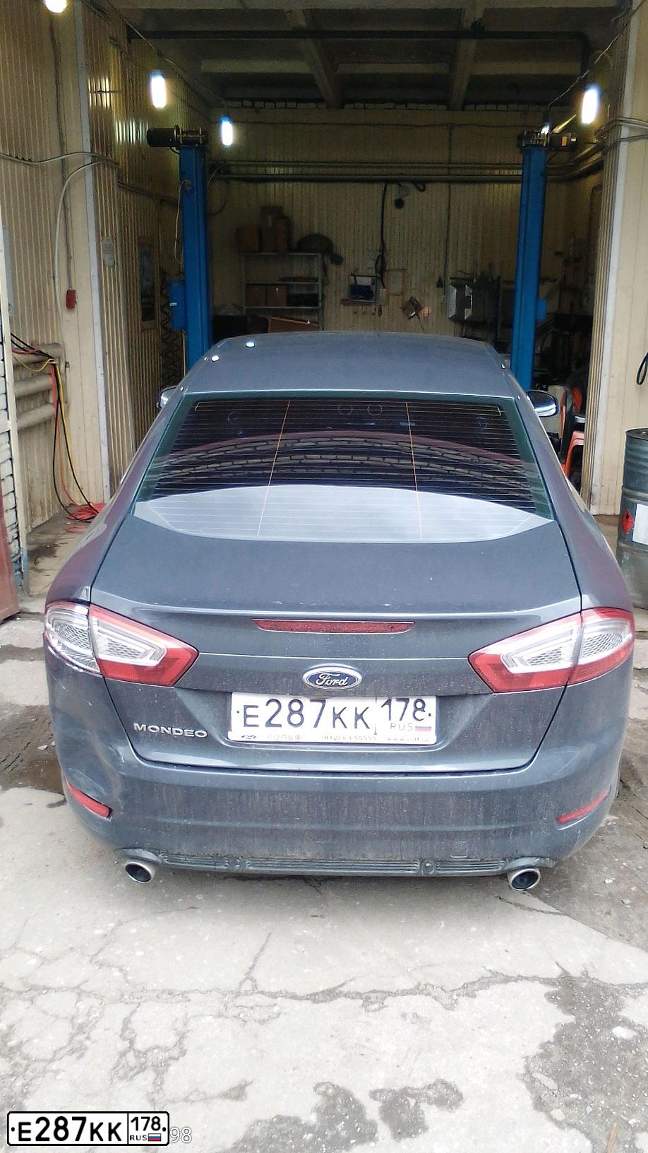 Фото автомобиля FORD MONDEO, 2011 — госномер Е287КК178. Цвет: ТЕМНО-СЕРЫЙ
