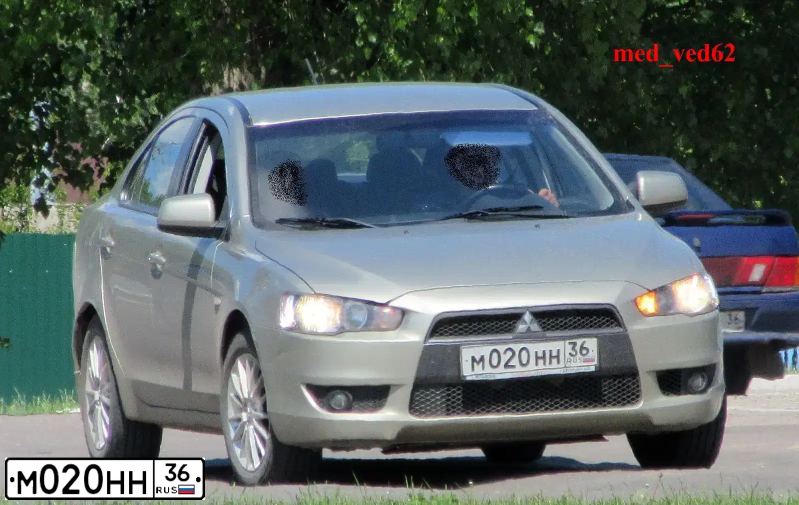 Фото автомобиля MITSUBISHI LANCER, 2007 — госномер Х454АУ136. Цвет: БЕЖЕВЫЙ