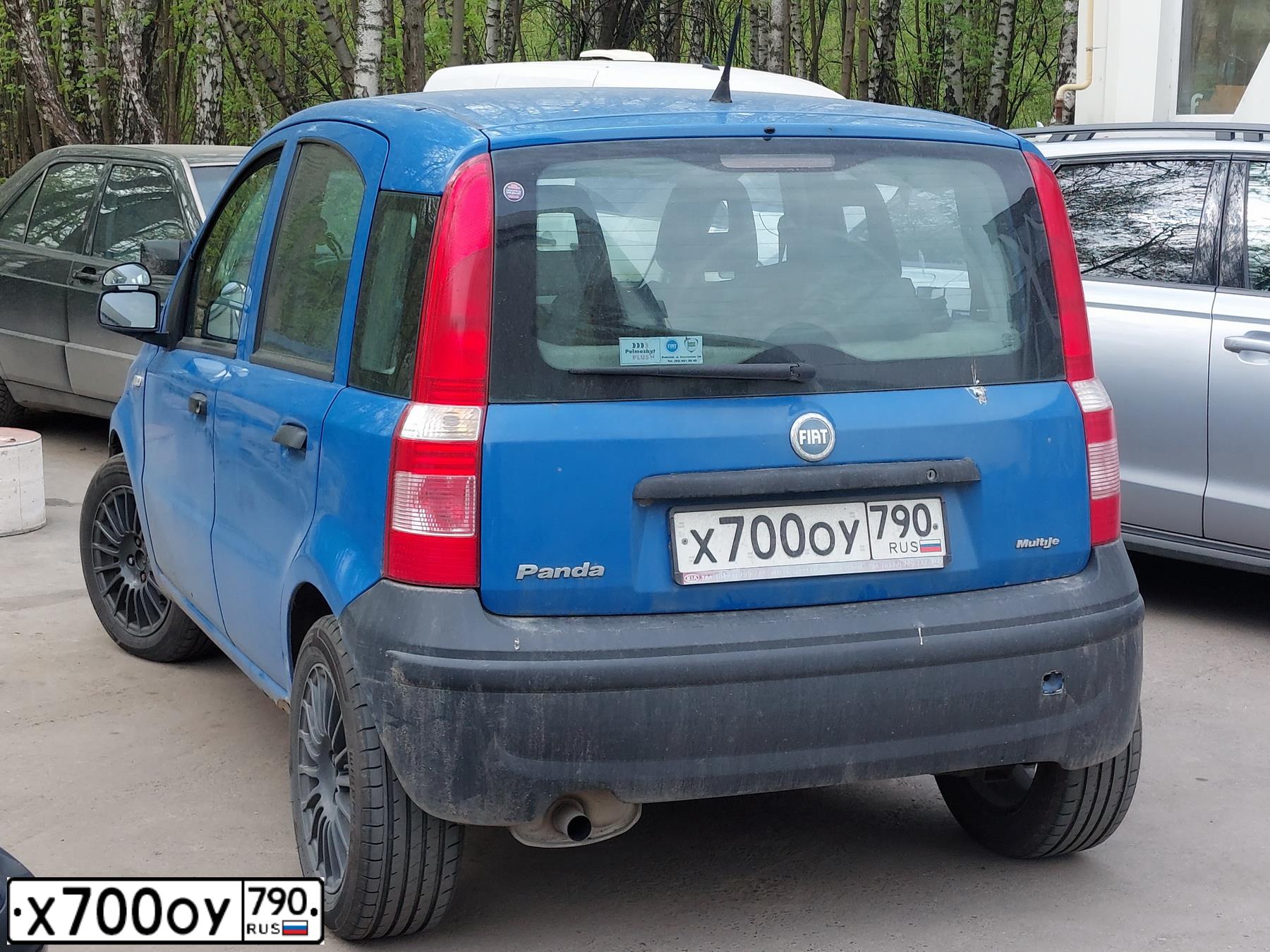 Фото автомобиля FIAT PANDA, 2006 — госномер Х700ОУ790. Цвет: синий