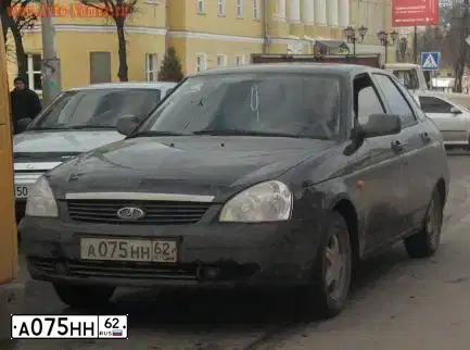 Фото автомобиля LADA 2172 PRIORA, 2008 — госномер А075НН62. Цвет: ГРАФИТОВЫЙ МЕТАЛЛИК