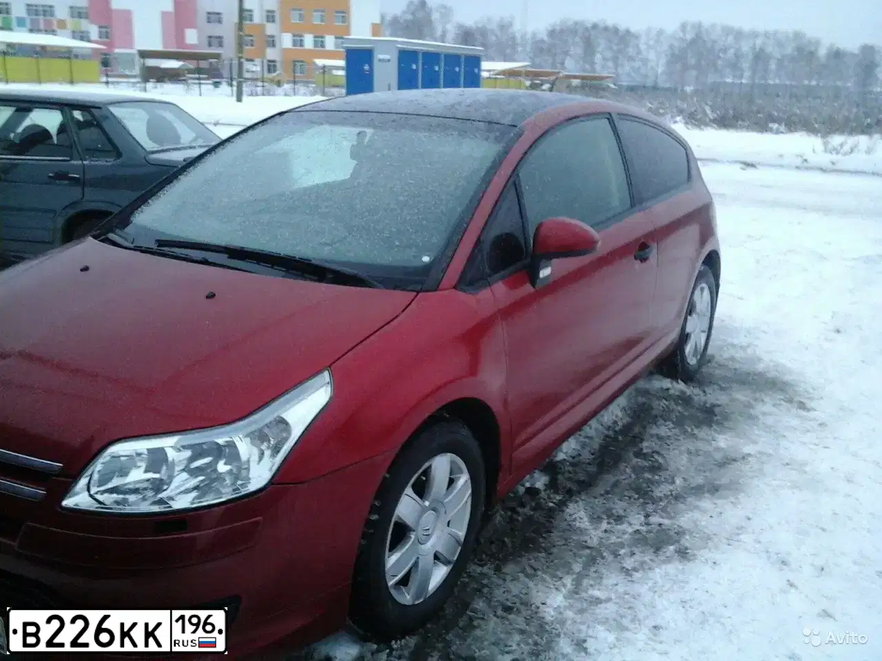 Фото автомобиля CITROEN C4, 2007 — госномер А306РО702. Цвет: Красный