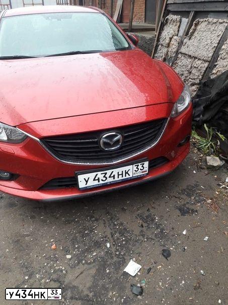 Фото автомобиля MAZDA 6, 2014 — госномер М324МХ76. Цвет: Красный