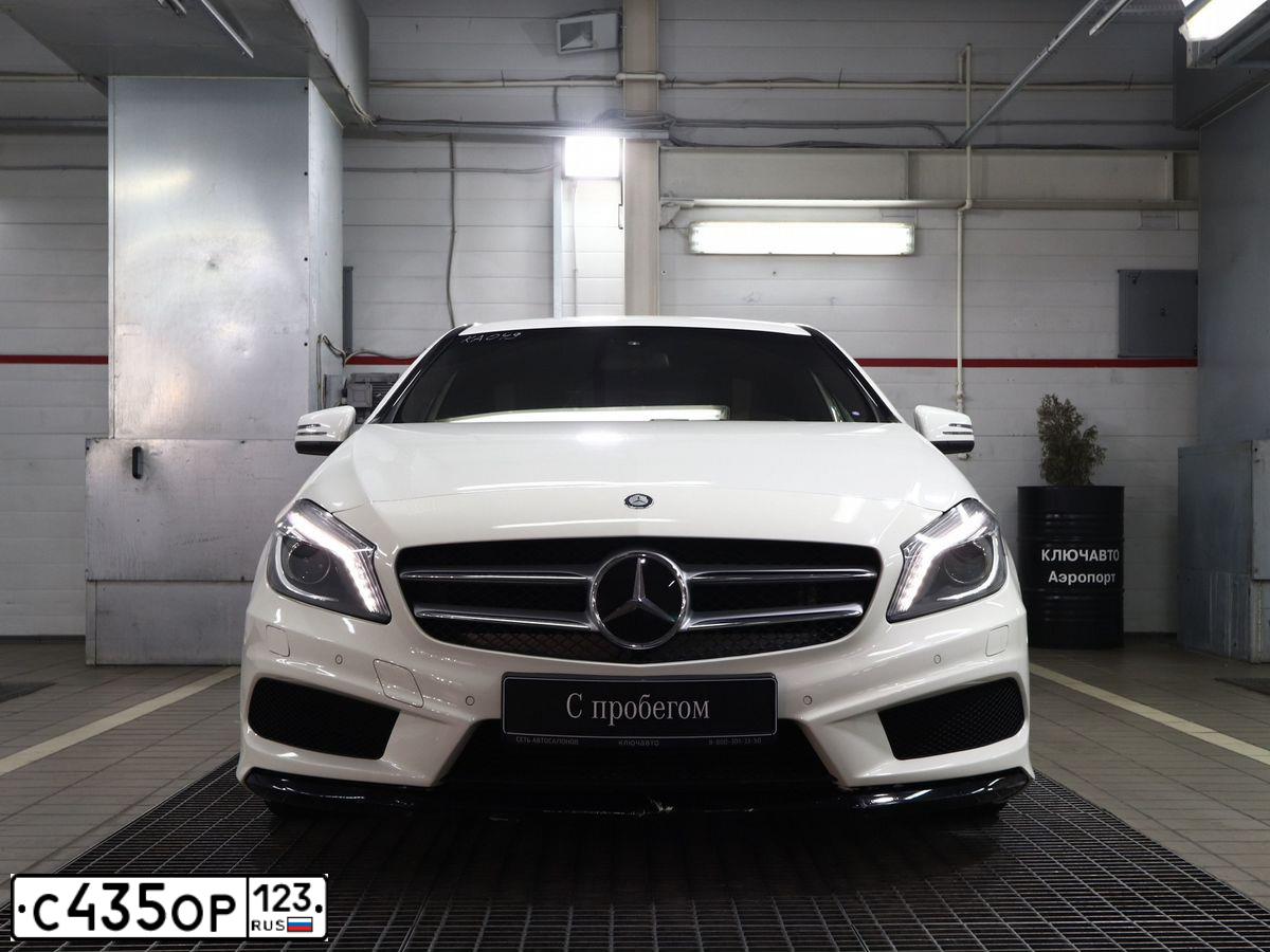 Фото автомобиля MERCEDES A-KLASSE, 2014 — госномер Т509ОС761. Цвет: Белый