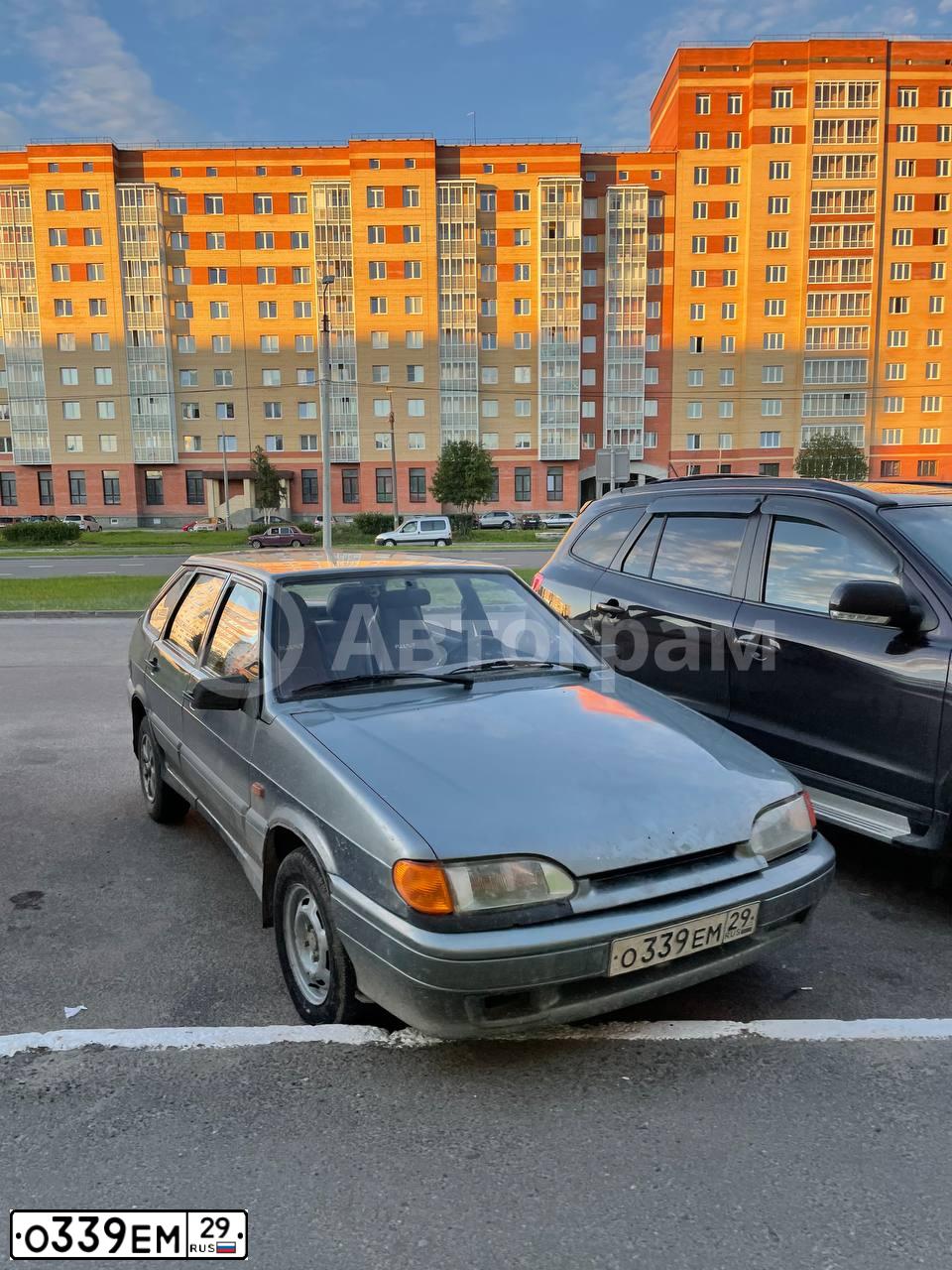 Фото автомобиля LADA 2114 SAMARA, 2007 — госномер О339ЕМ29. Цвет: СРЕДНИЙ СЕРО-ЗЕЛЕН. МЕТ.